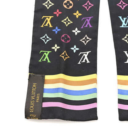 Louis Vuitton LV X TM Silk Monogram Multicolor Bandeau Black 3 of 4