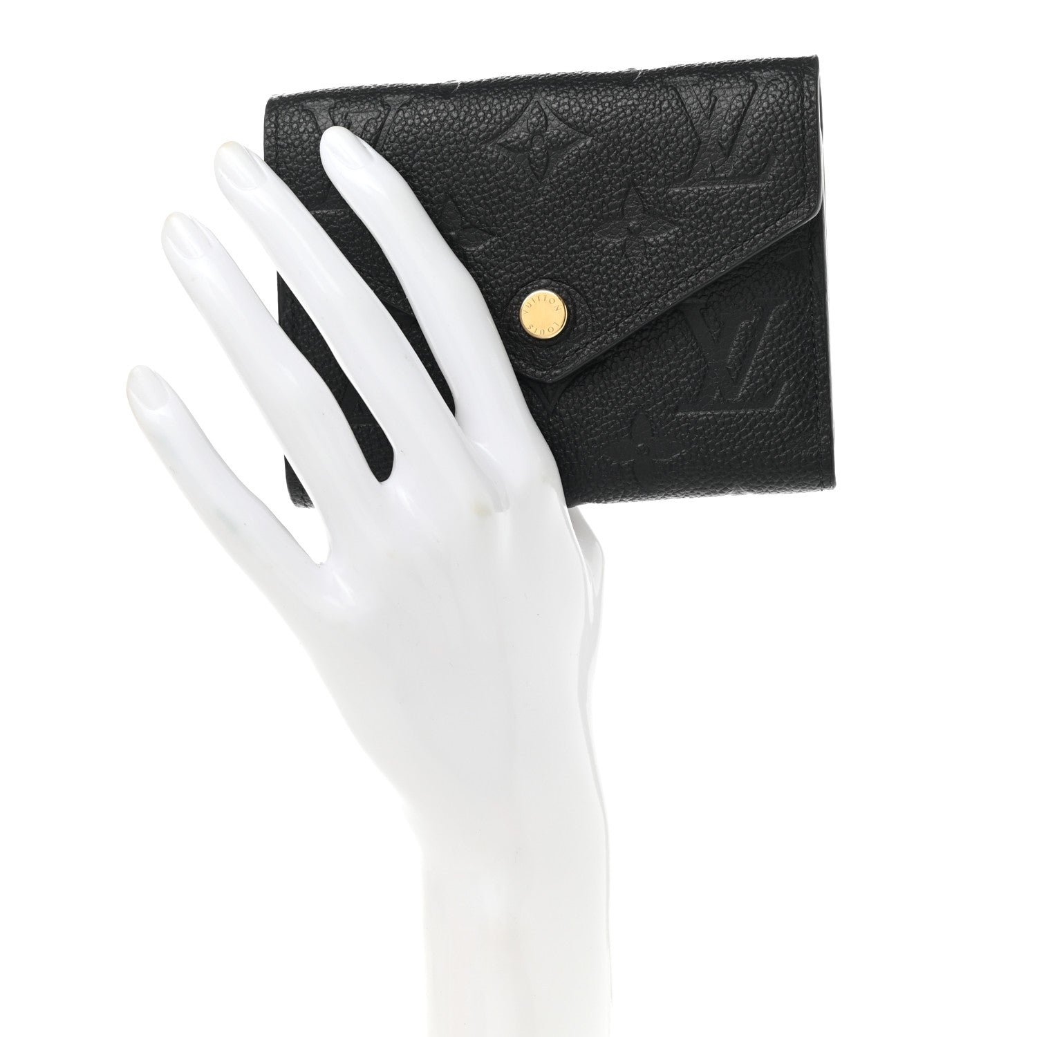 Louis Vuitton Empreinte Victorine Wallet Black 2 of 7
