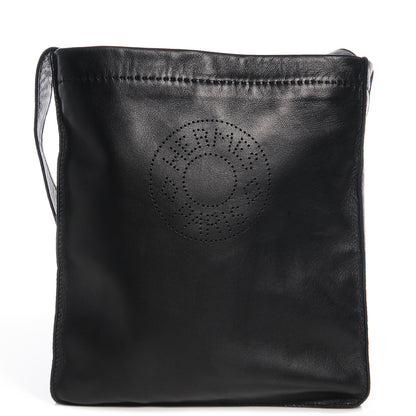 Hermes Lambskin Clou De Selle Pouch Black 1 of 7