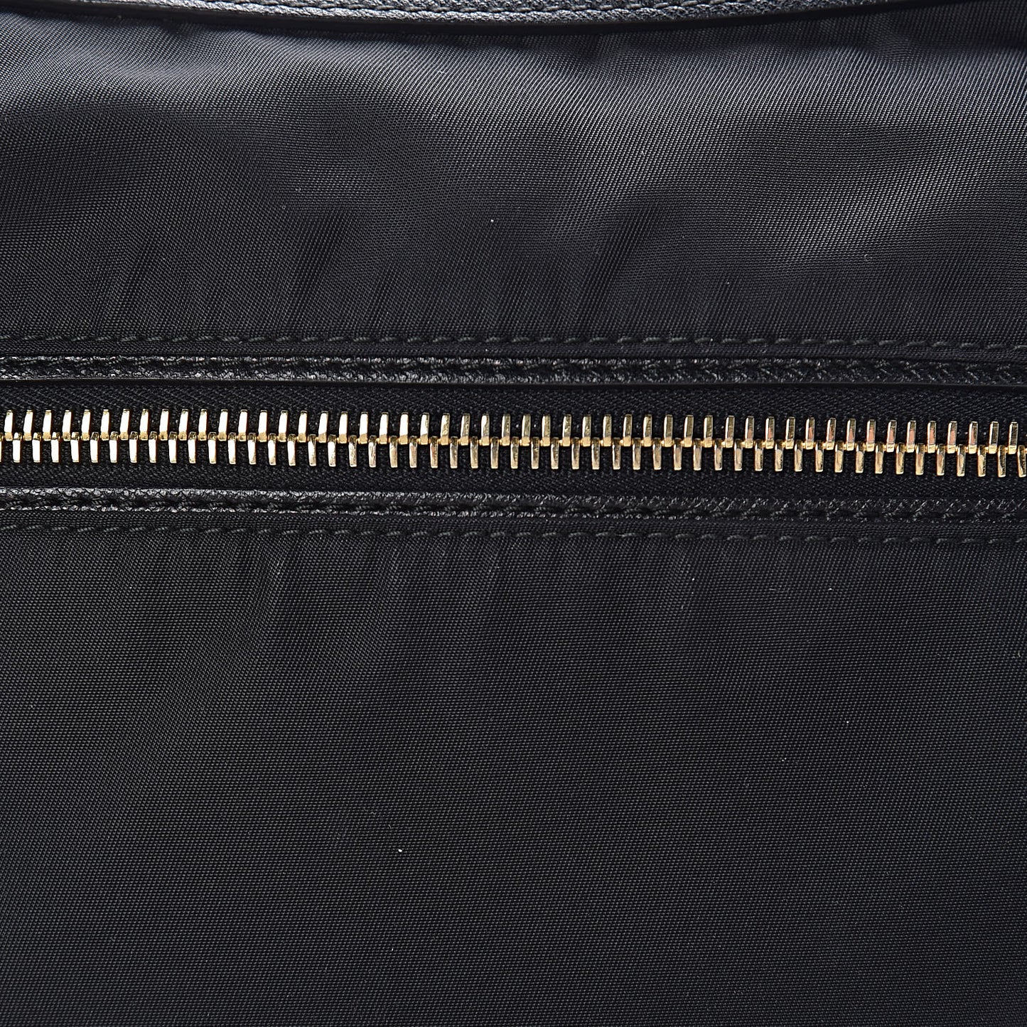 Tessuto Nylon Saffiano Flat Messenger Bag Black