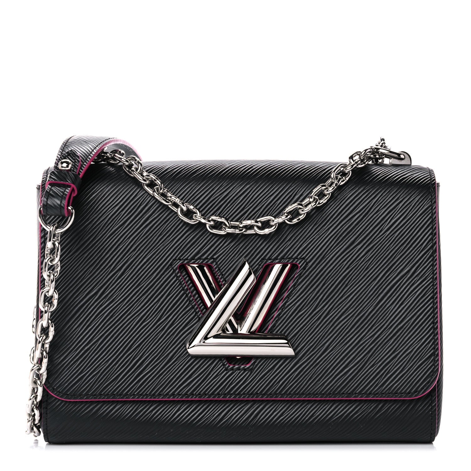 Louis Vuitton Epi Twist Shoulder Bag MM Black Pink 1 of 12