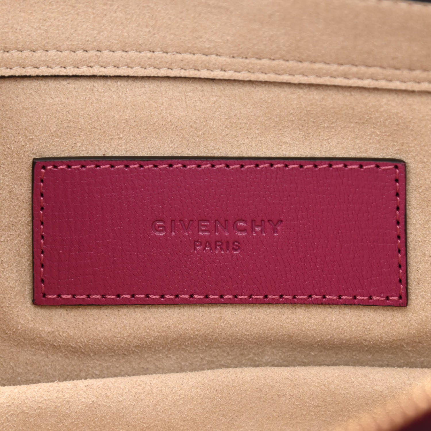 Givenchy Goatskin Suede Cross 3 Crossbody Bag Fig Pink Cherry 6 of 10