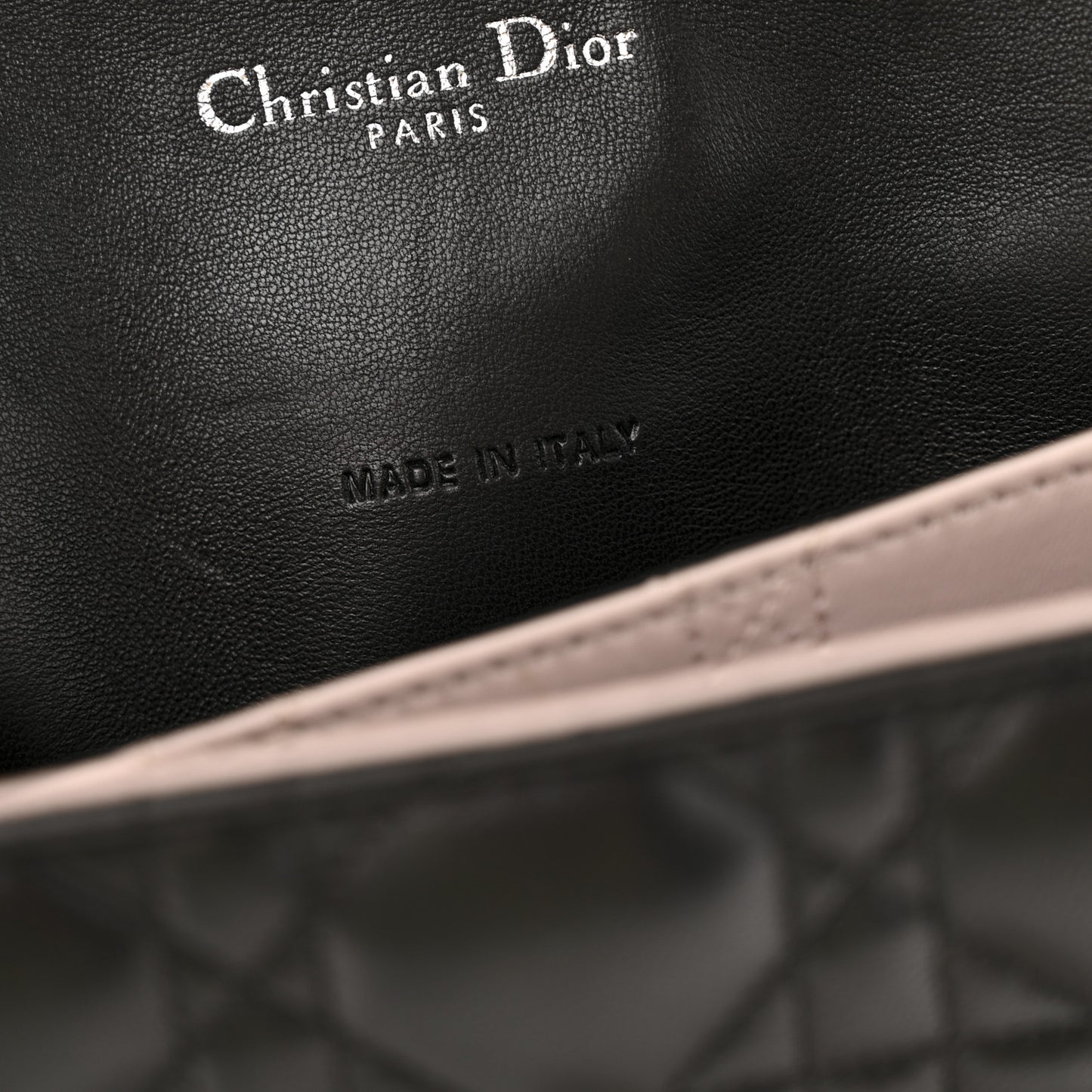 Lambskin Cannage Medium Miss Dior Flap Black