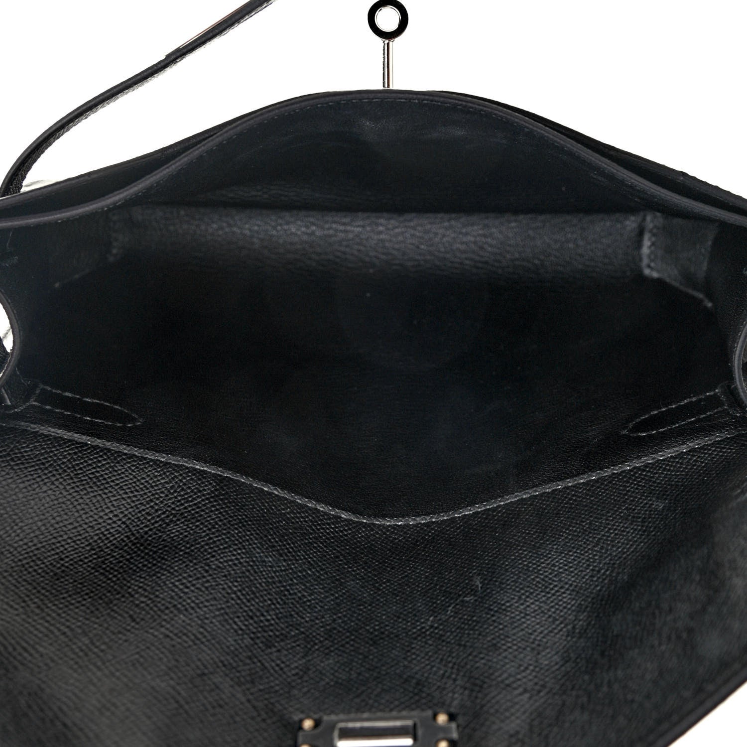 Hermes Epsom Kelly Depeches 25 Pouch Black 5 of 10