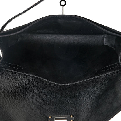 Hermes Epsom Kelly Depeches 25 Pouch Black 5 of 10