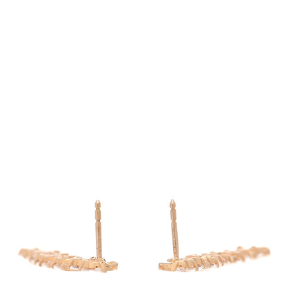 Tiffany 18K Yellow Gold Diamond Victoria Vine Drop Earrings 3 of 5