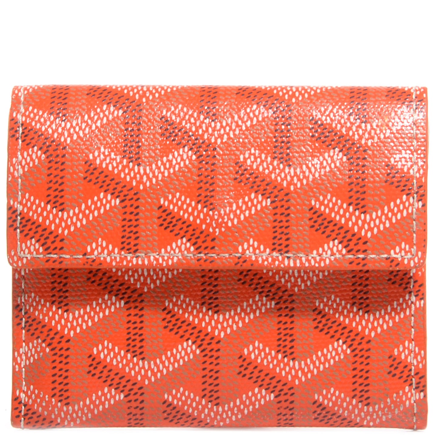 Goyardine Coin Purse Wallet Orange