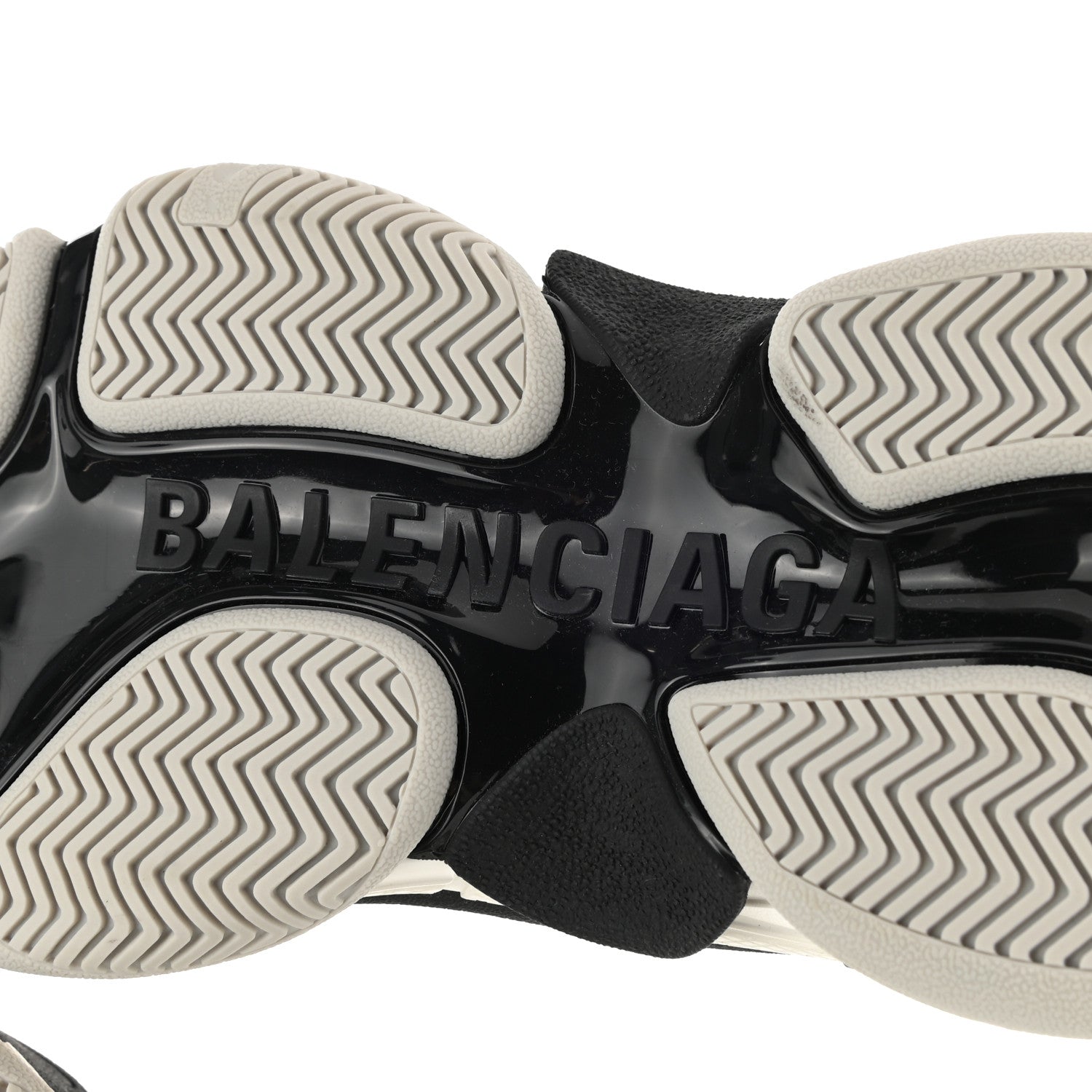 Balenciaga X ADIDAS Fabric Mesh Womens Triple S Sneakers 36 White Black Light Grey Grey 6 of 8