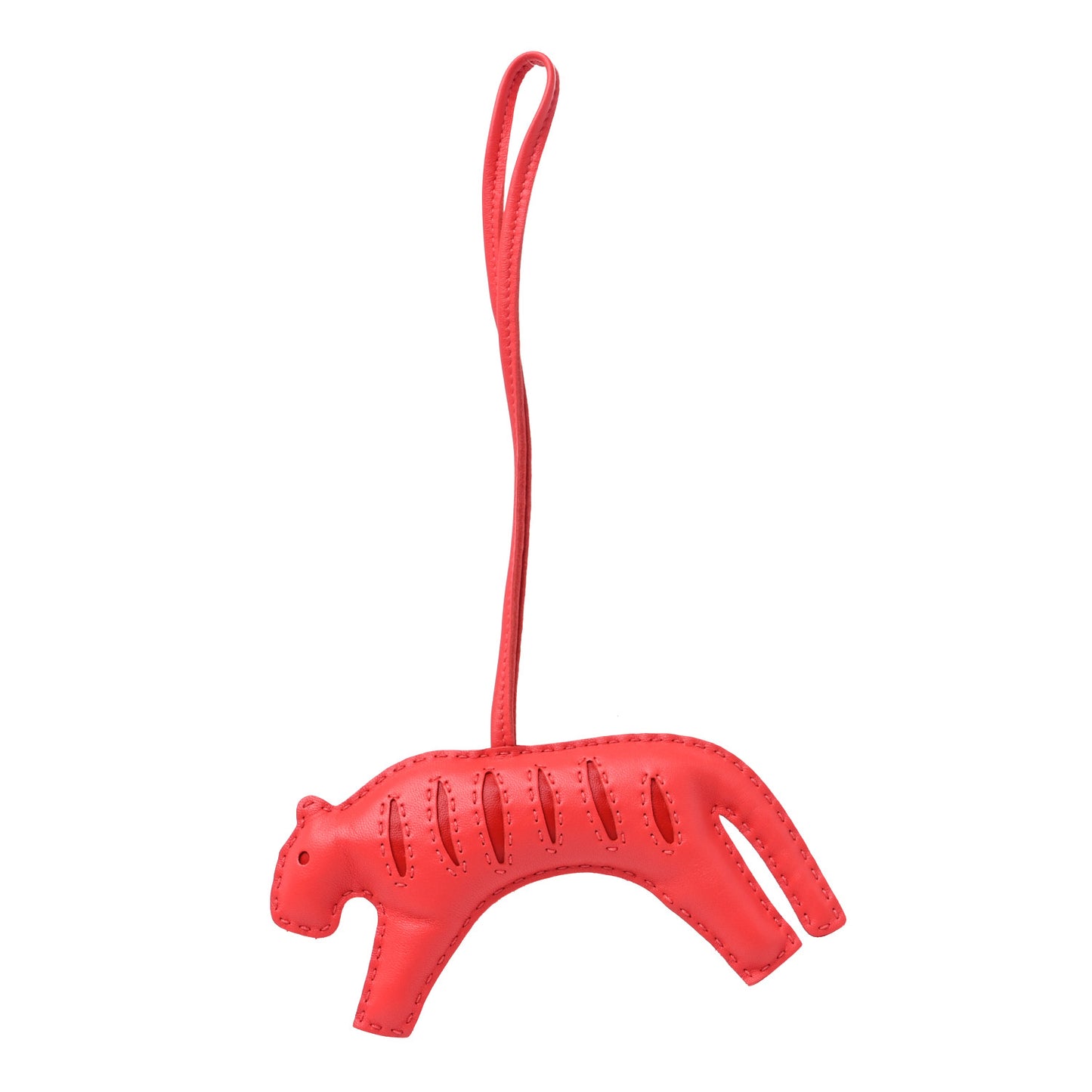 Milo Lambskin Rooroo Bag Charm Rose Texas Rouge Indien