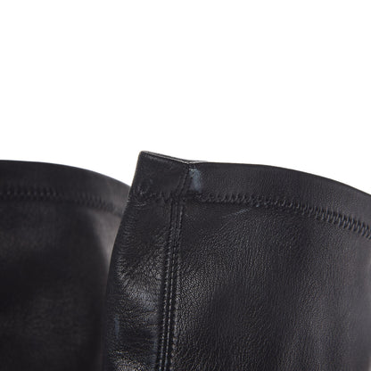 Chanel Lambskin Cap Toe Ballerina High Boots 39.5 Black 8 of 11