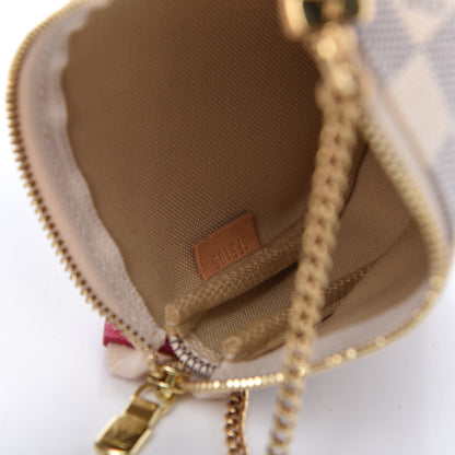 Louis Vuitton Damier Azur 2015 Christmas Animation Mini Pochette Accessories 9 of 10