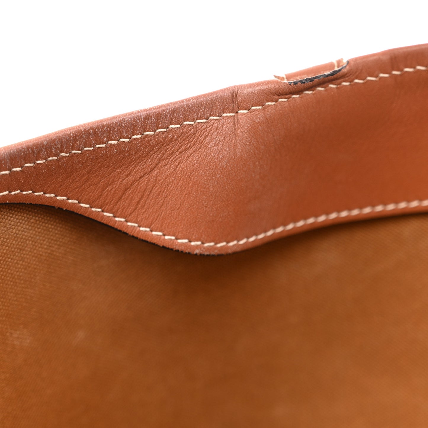 Triomphe Canvas Calfskin Medium Cabas Bag Tan