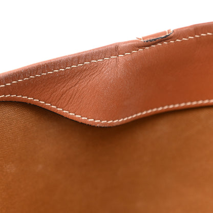 Celine Triomphe Canvas Calfskin Medium Cabas Bag Tan 11 of 19