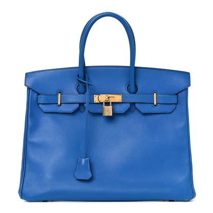 Hermes Courchevel Birkin 35 Bleu France 1 of 66