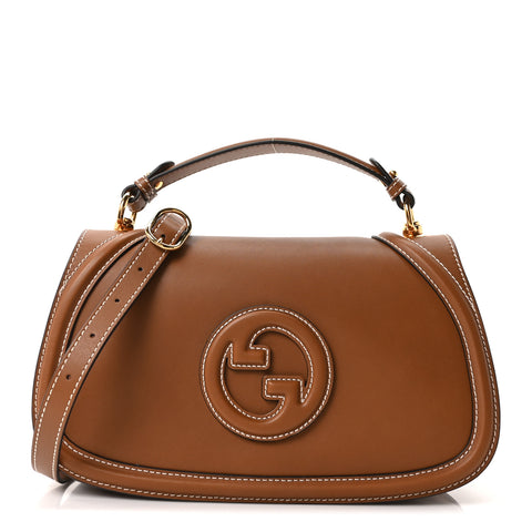 Calfskin Large Blondie Top Handle Flap Bag Sundial