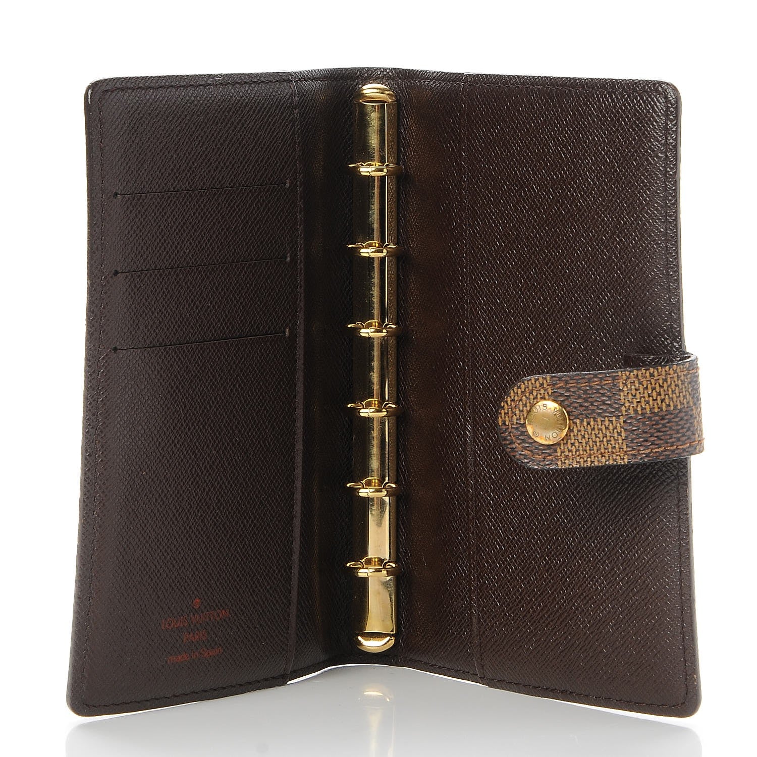 Louis Vuitton Damier Ebene Small Ring Agenda Cover 5 of 7