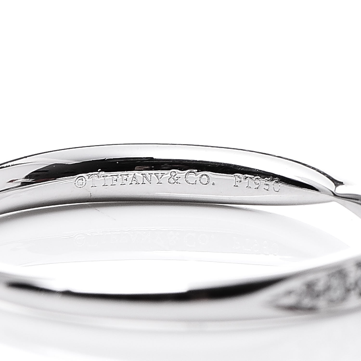 Tiffany Platinum Diamond Harmony Bead-set Band Ring 50 5.5 5 of 6