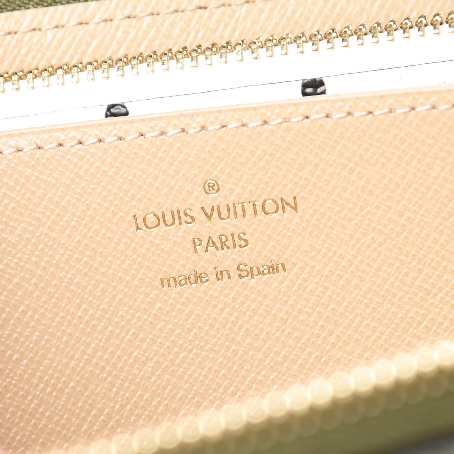 Monogram Giant Zippy Wallet Kaki White