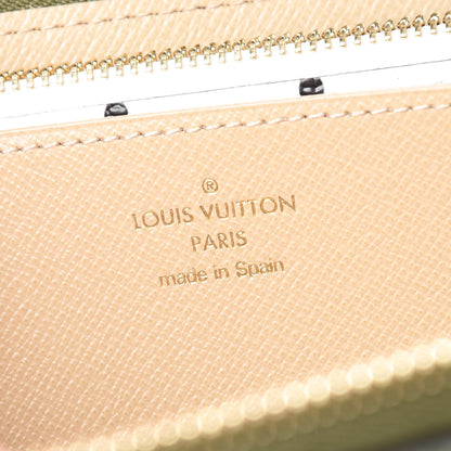 Louis Vuitton Monogram Giant Zippy Wallet Kaki White 6 of 10