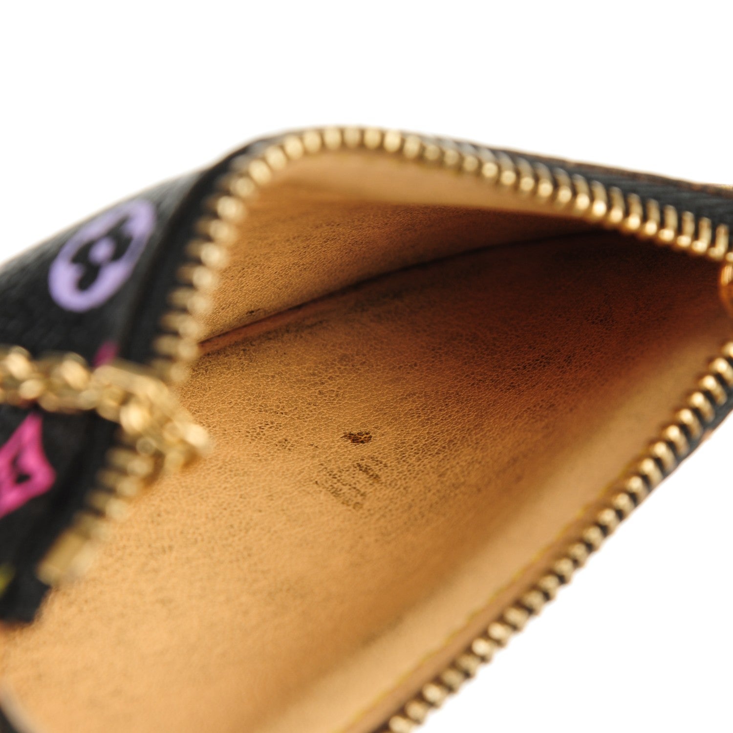Louis Vuitton Monogram Multicolor Key Pouch Black 6 of 8
