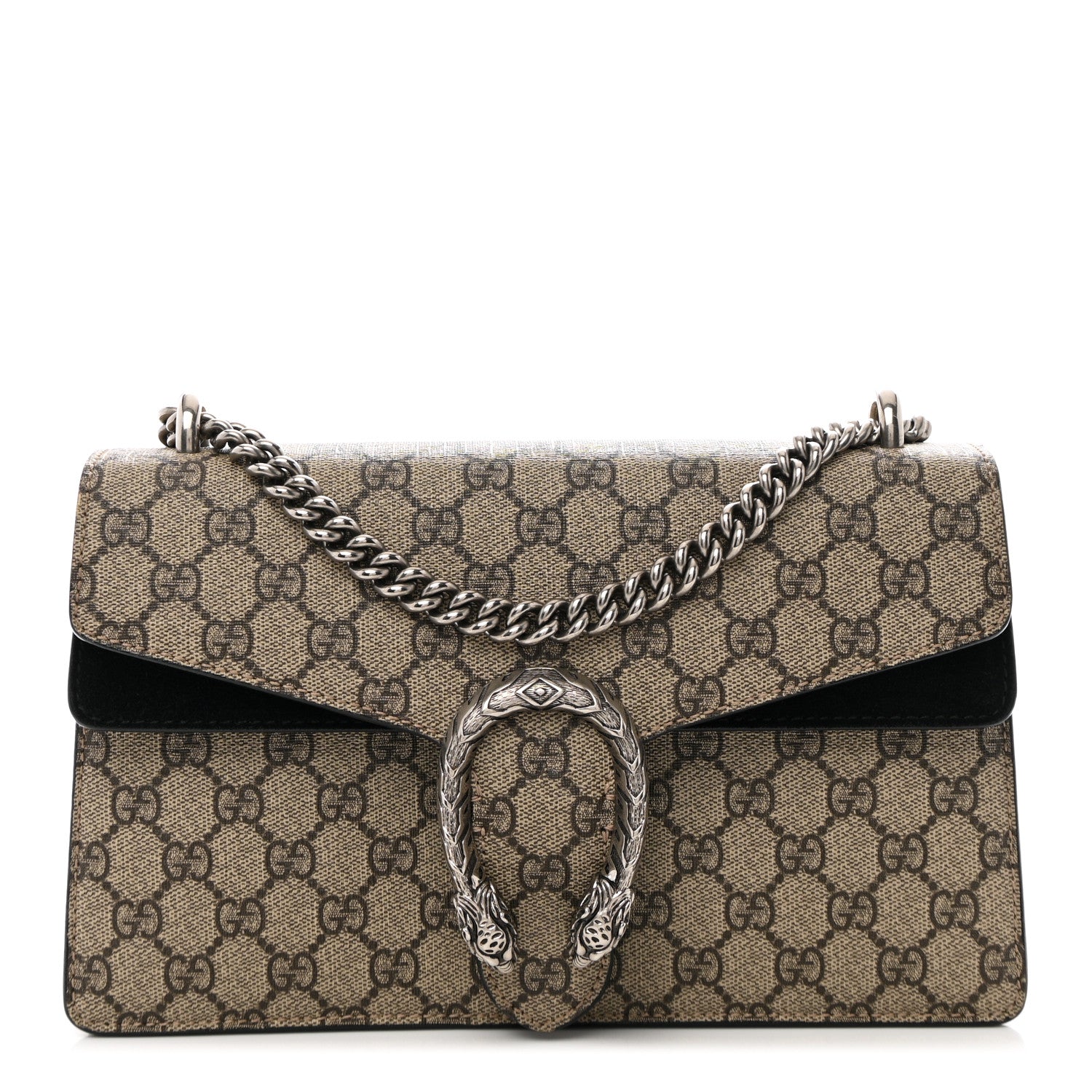 Gucci GG Supreme Monogram Small Dionysus Shoulder Bag Black 1 of 13