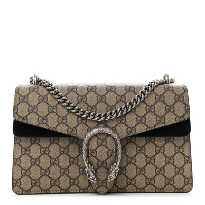 Gucci GG Supreme Monogram Small Dionysus Shoulder Bag Black 1 of 13