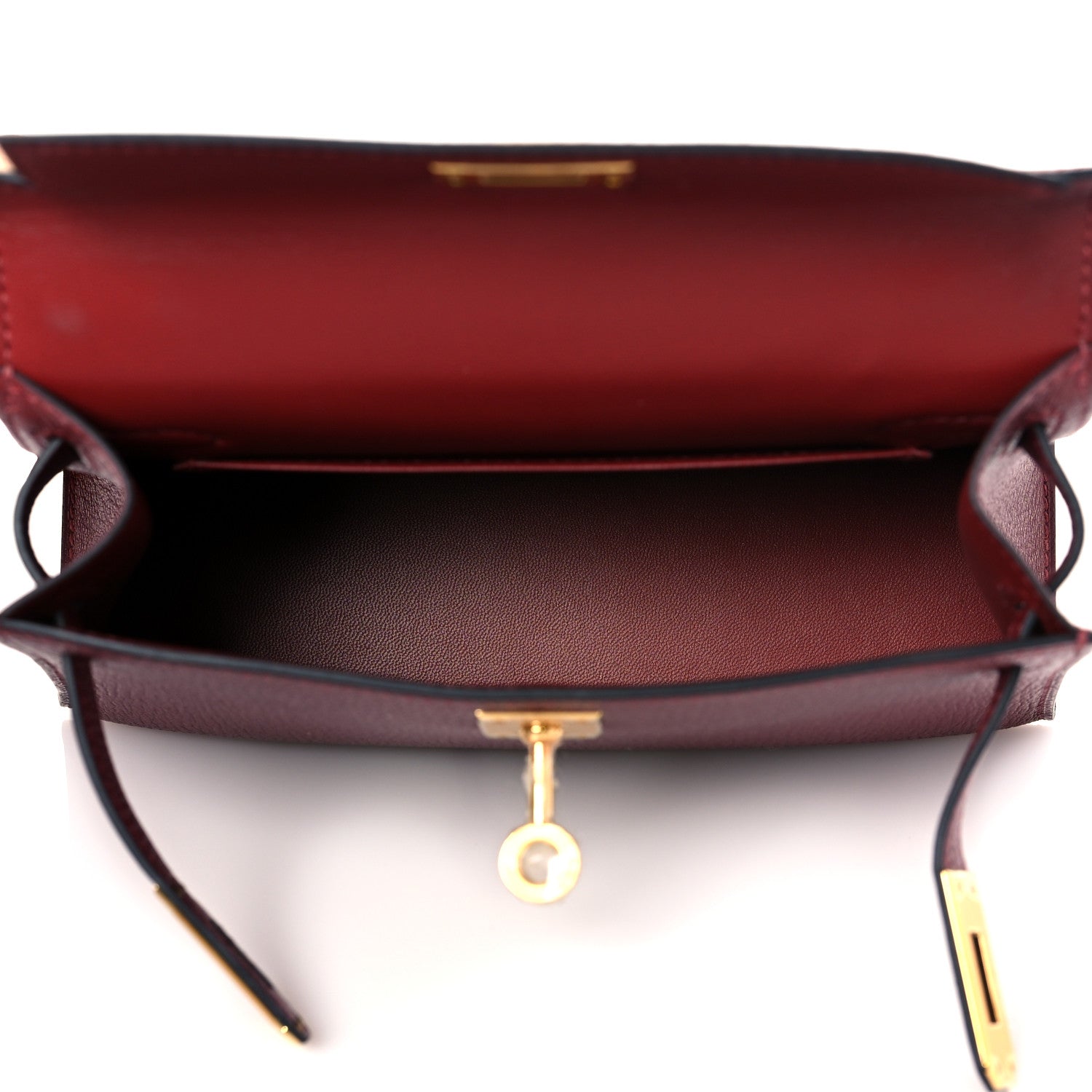 Hermes Chevre Chamkila Mini Kelly Sellier 20 Rouge H 6 of 11