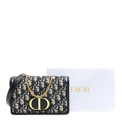 Christian Dior Oblique 30 Montaigne 2-In-1 Pouch Blue 10 of 10