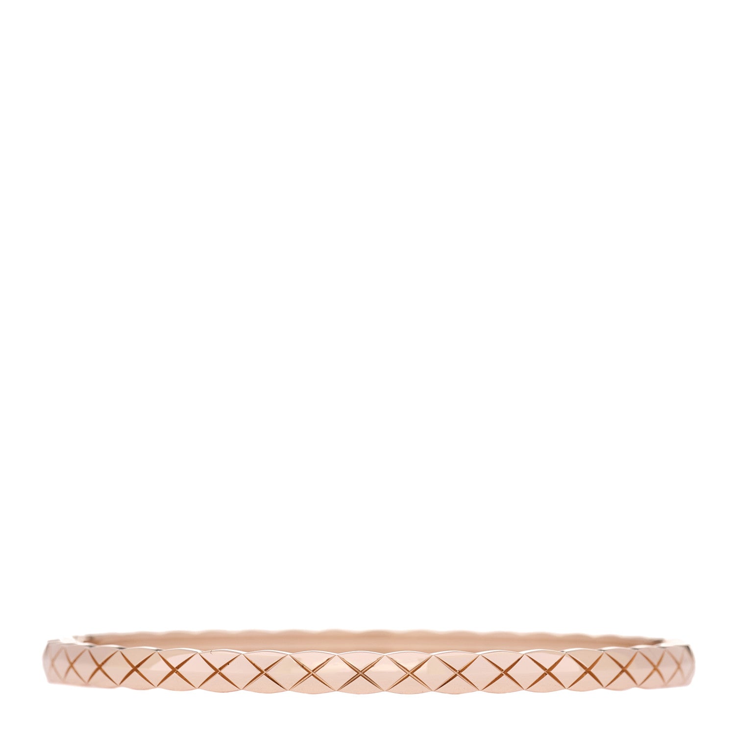 Chanel 18K Beige Gold Mini Coco Crush Bangle Bracelet S 1 of 4