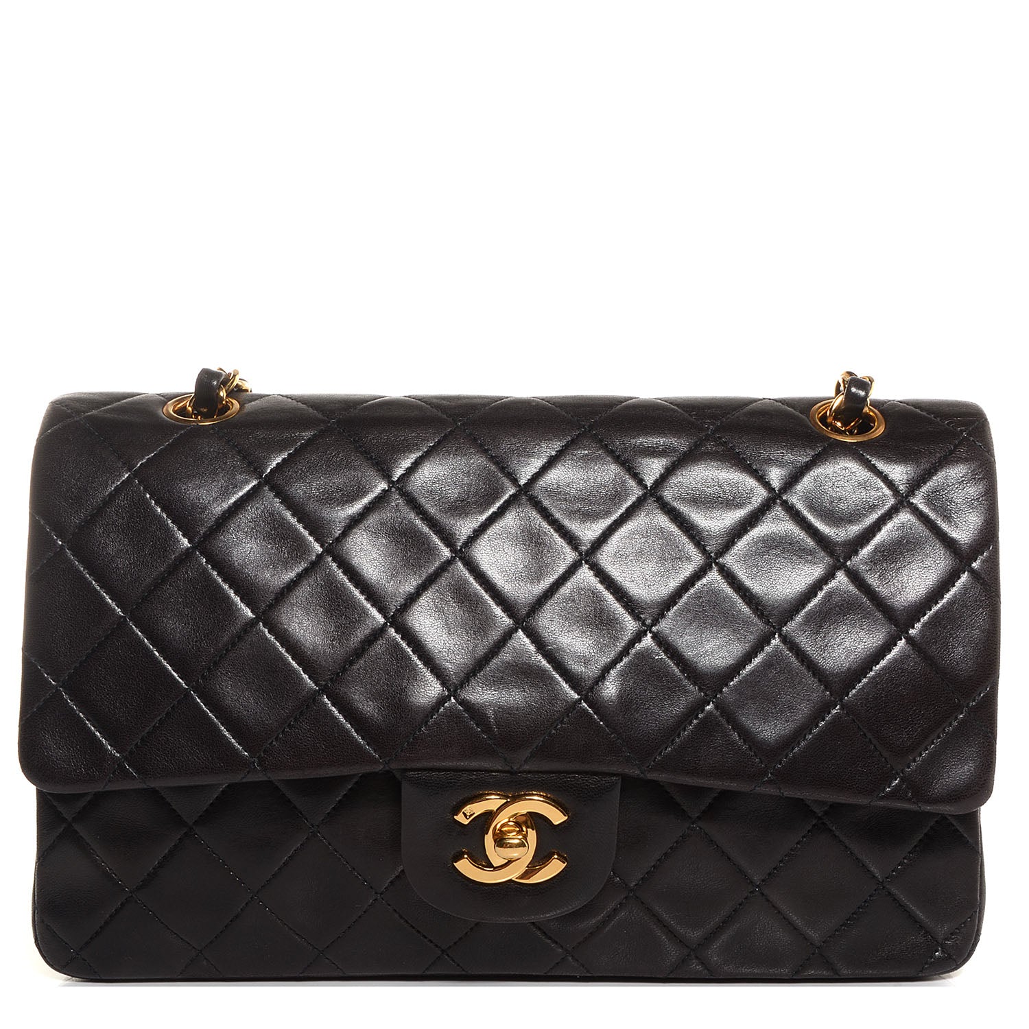 Chanel Lambskin Medium Double Flap Black 1 of 8