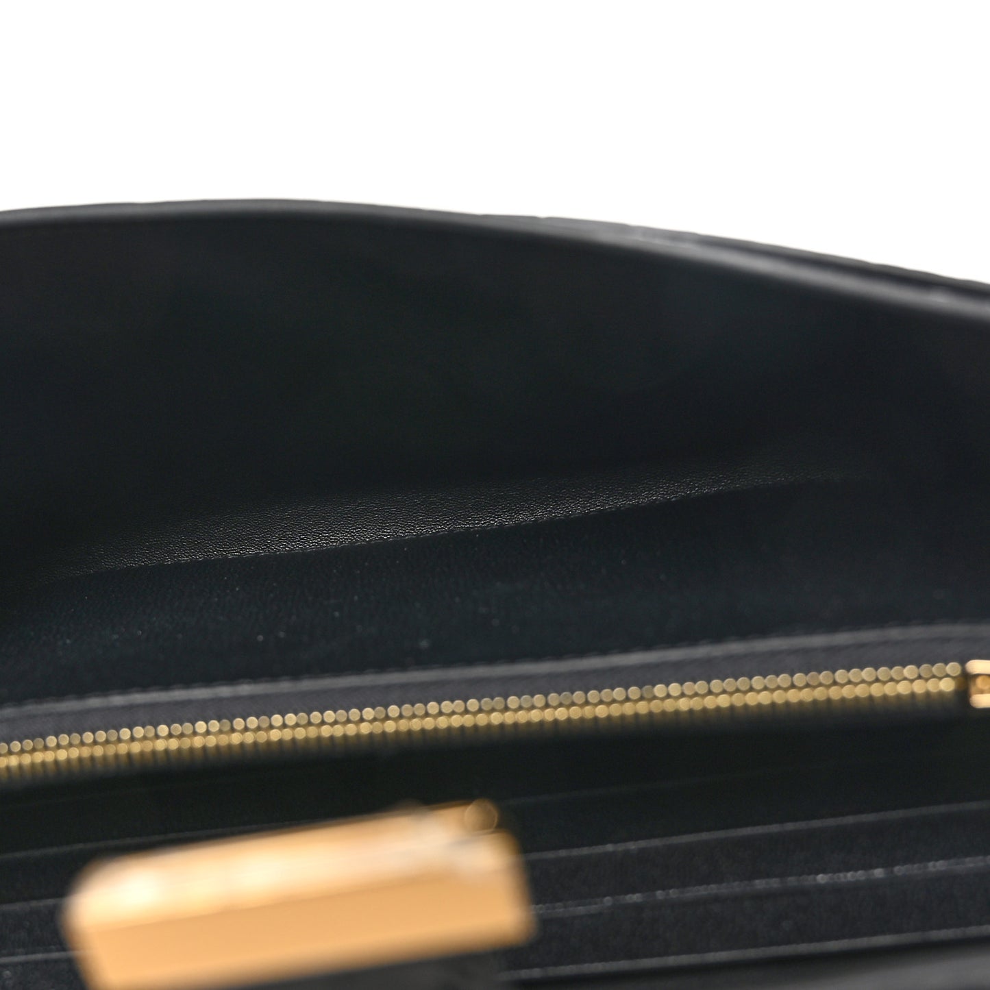 Shiny Alligator Constance Long Wallet To Go Black