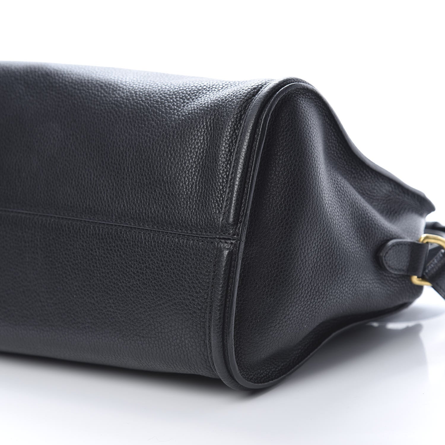 Alexander McQueen Pebbled Calfskin Small Skull Padlock Zip Around Tote Black 10 of 12