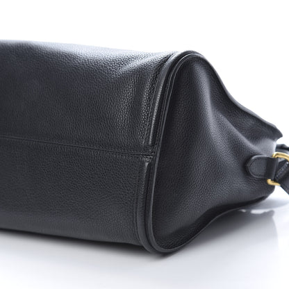 Alexander McQueen Pebbled Calfskin Small Skull Padlock Zip Around Tote Black 10 of 12