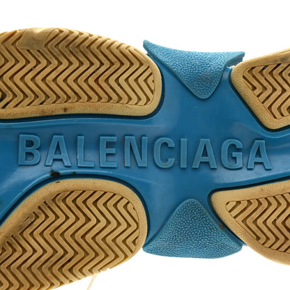 Balenciaga Nylon Suede Womens Triple S 2.0 Sneakers 39 Blue Multicolor 7 of 9