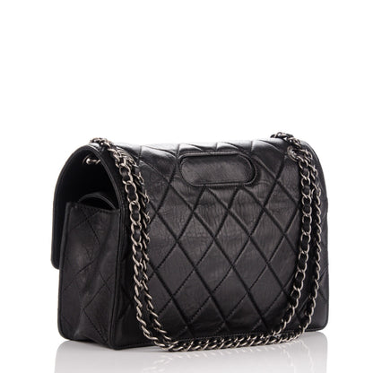 Chanel Washed Lambskin Jumbo Take Away Flap Black 4 of 9