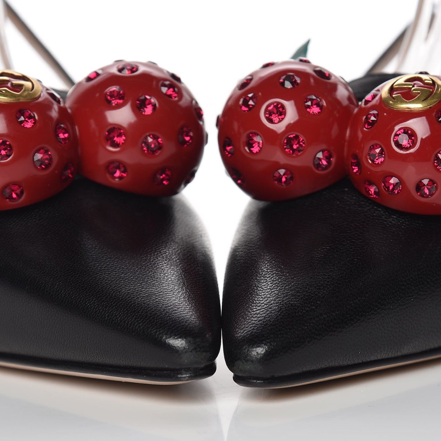 Nappa Cherry Pumps 36.5 Black