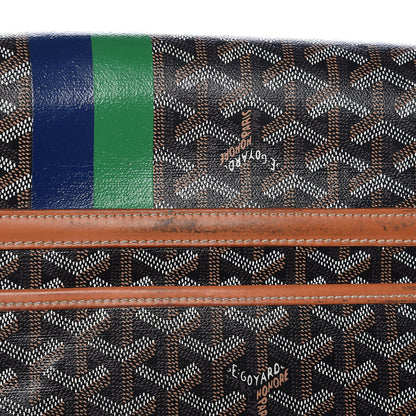 Goyard Chevron Grand Blue MM Black Gold 6 of 9