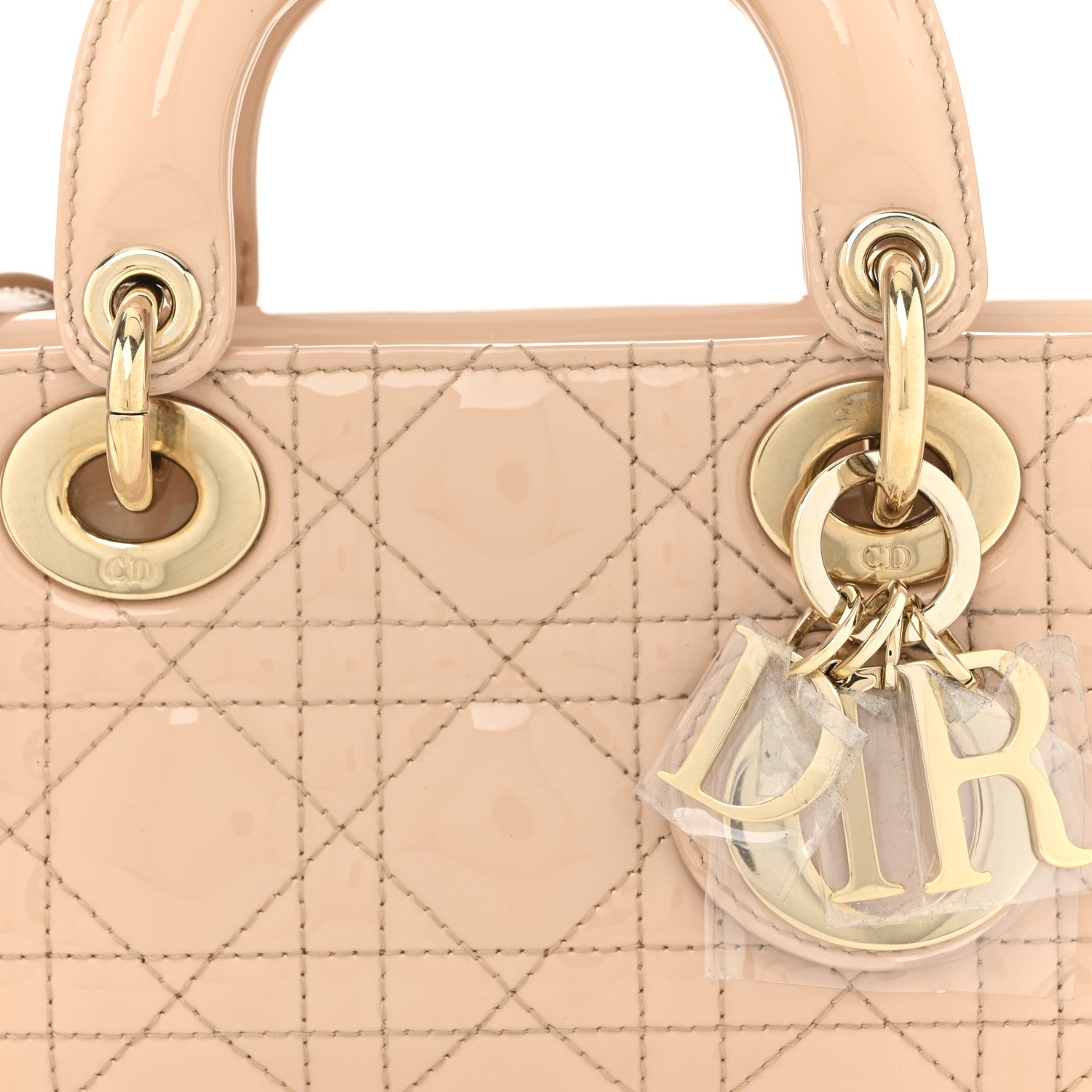 Christian Dior Patent Cannage Small Lady D-Joy Beige 7 of 9