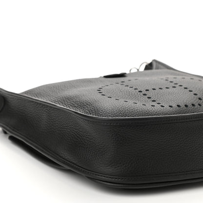 Hermes Taurillon Clemence Evelyne III PM Black 9 of 11