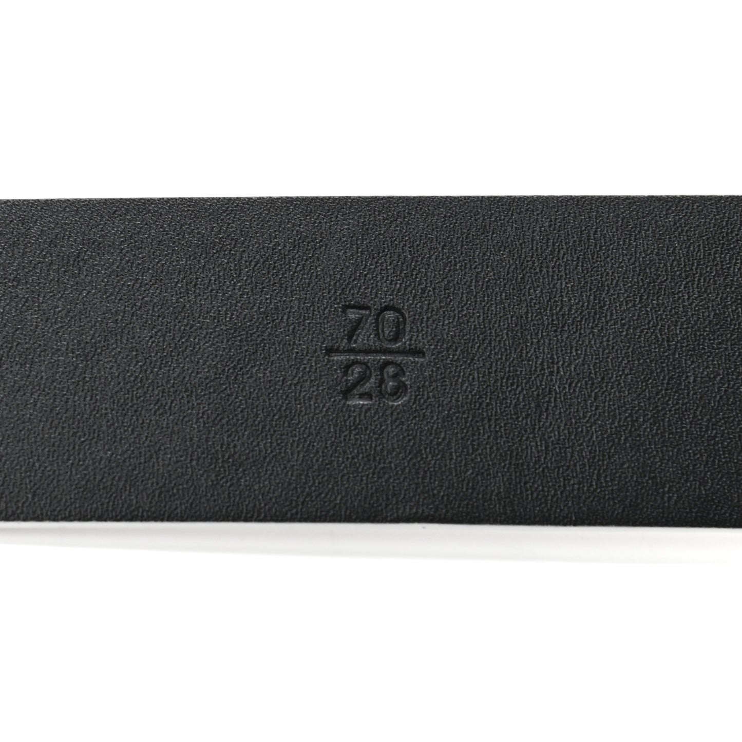 Calfskin Crystal Logo Belt 70 28 White