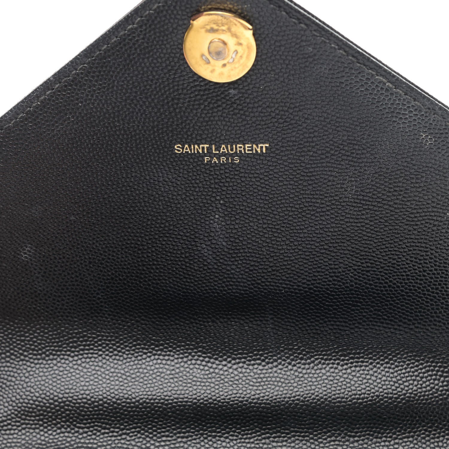 Saint Laurent Grain De Poudre Matelasse Chevron Medium Monogram Satchel Black 16 of 18