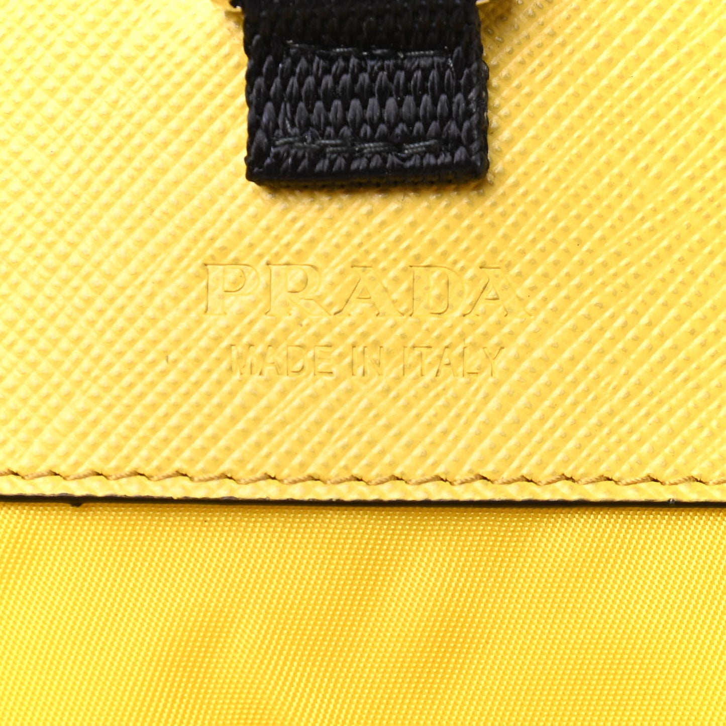 Re-Nylon Saffiano Smartphone Case Crossbody Giallo
