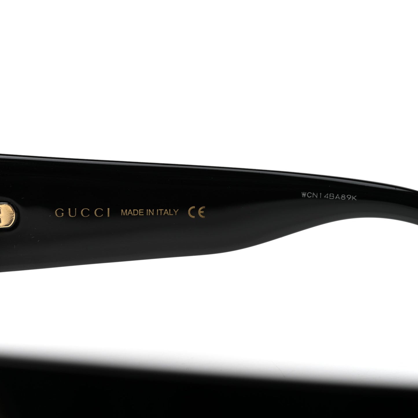 Acetate Square Frame Sunglasses GG0141S Black