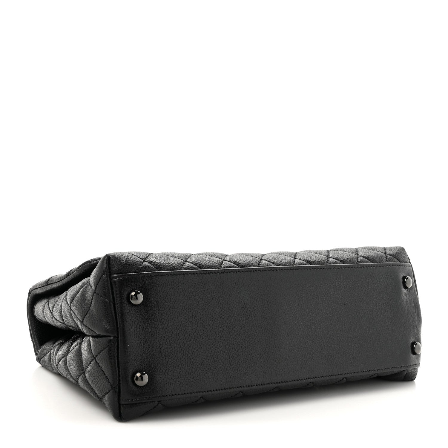 Chanel Caviar Quilted Small Coco Handle Flap So Black 4 of 13