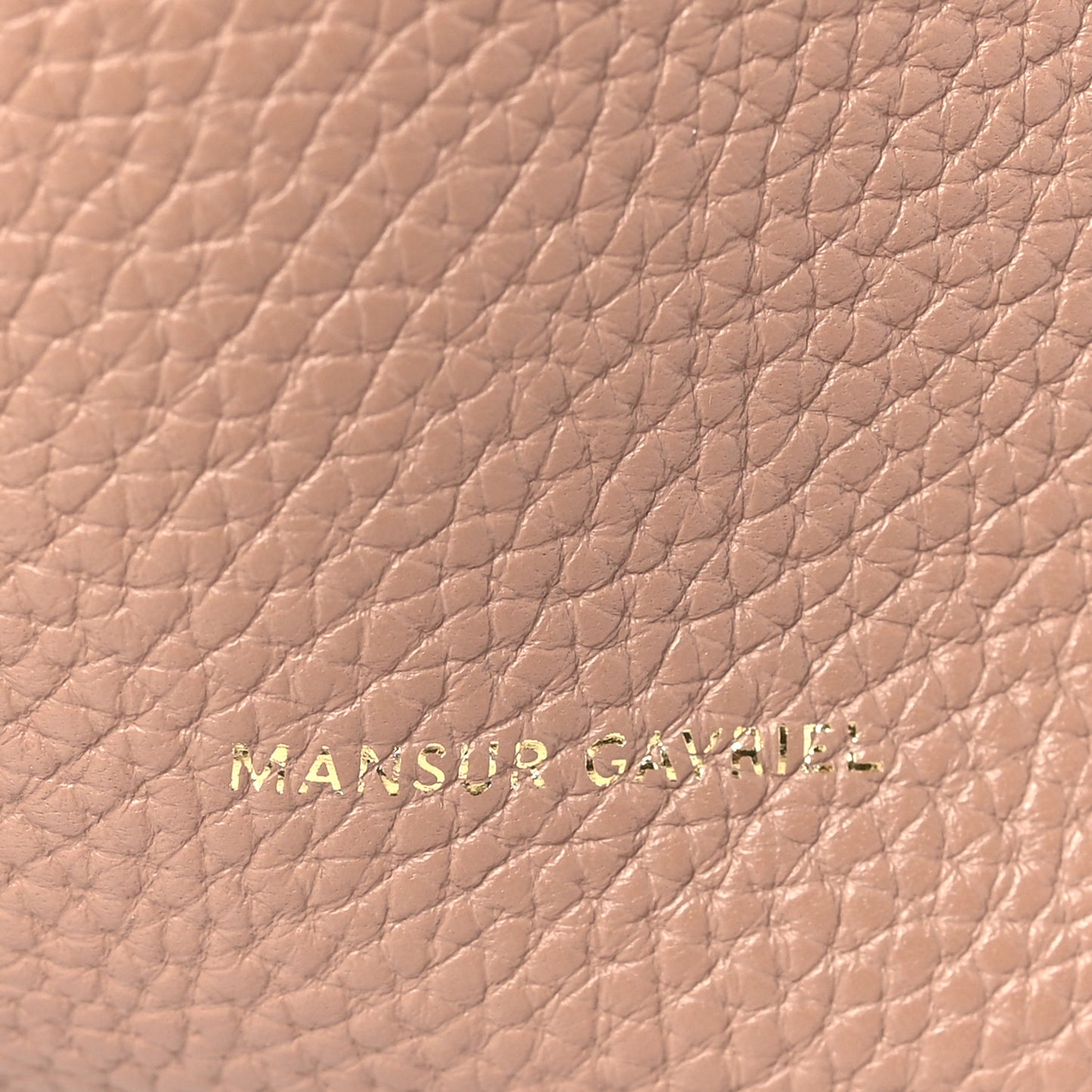 MANSUR GAVRIEL Pebbled Calfskin Soft Mini Bucket Bag Biscotto