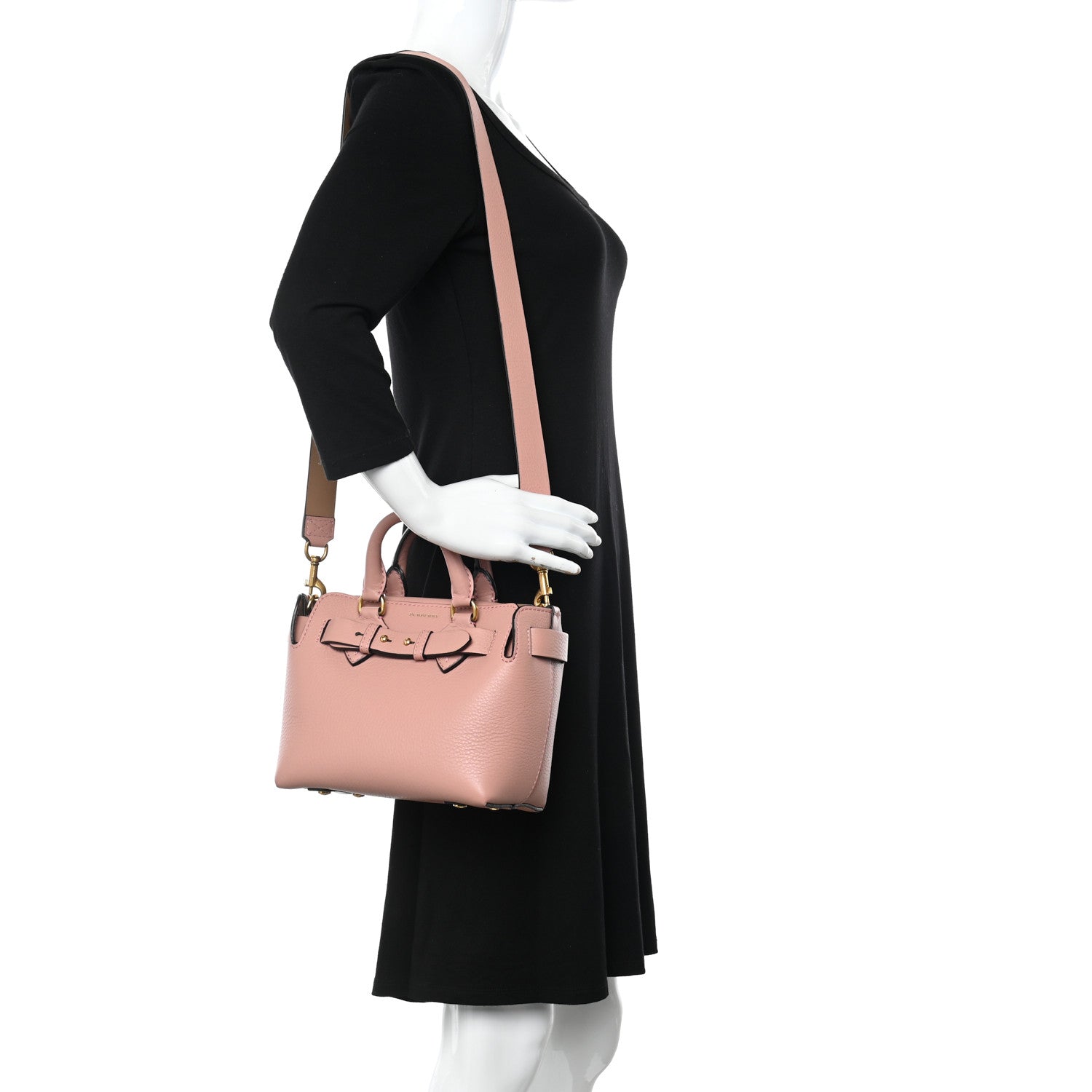 Burberry Grainy Calfskin Baby Belt Bag Ash Rose 2 of 13