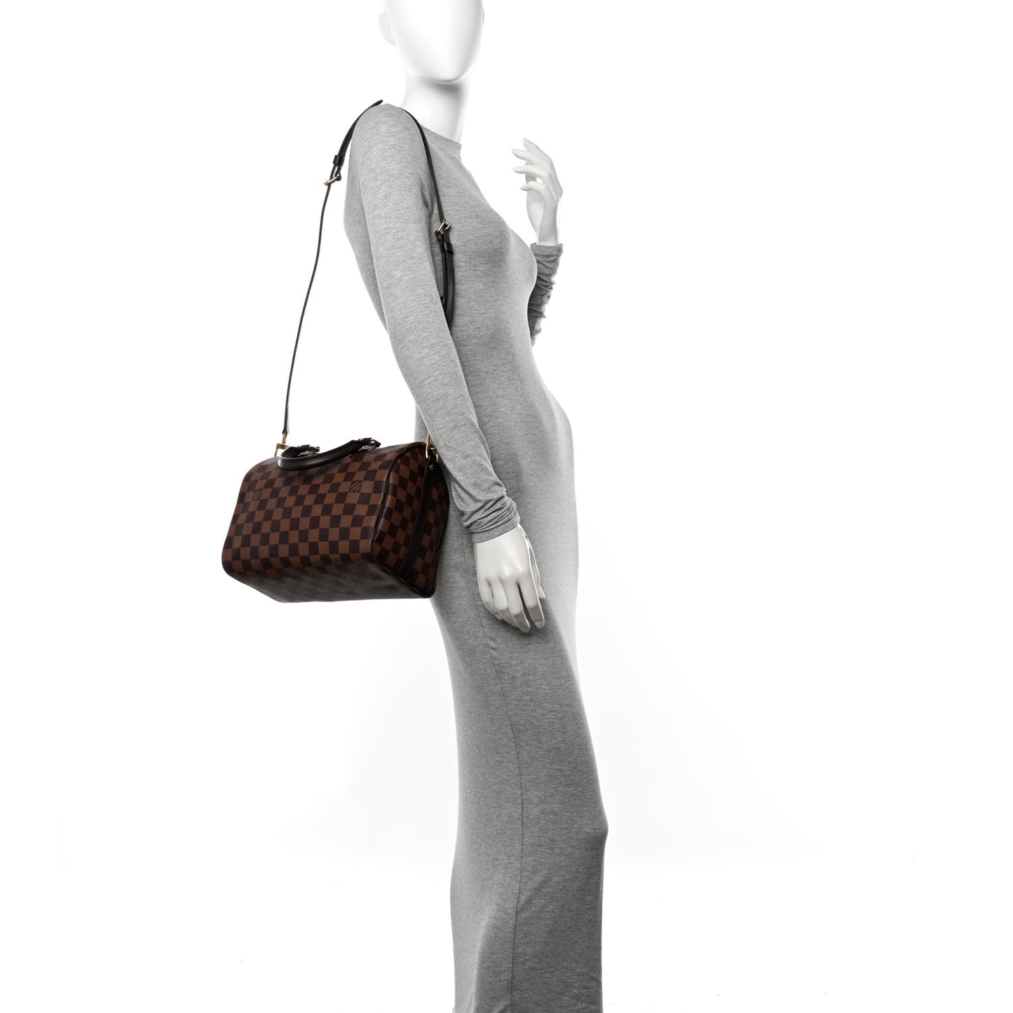 Damier Ebene Speedy Bandouliere 25