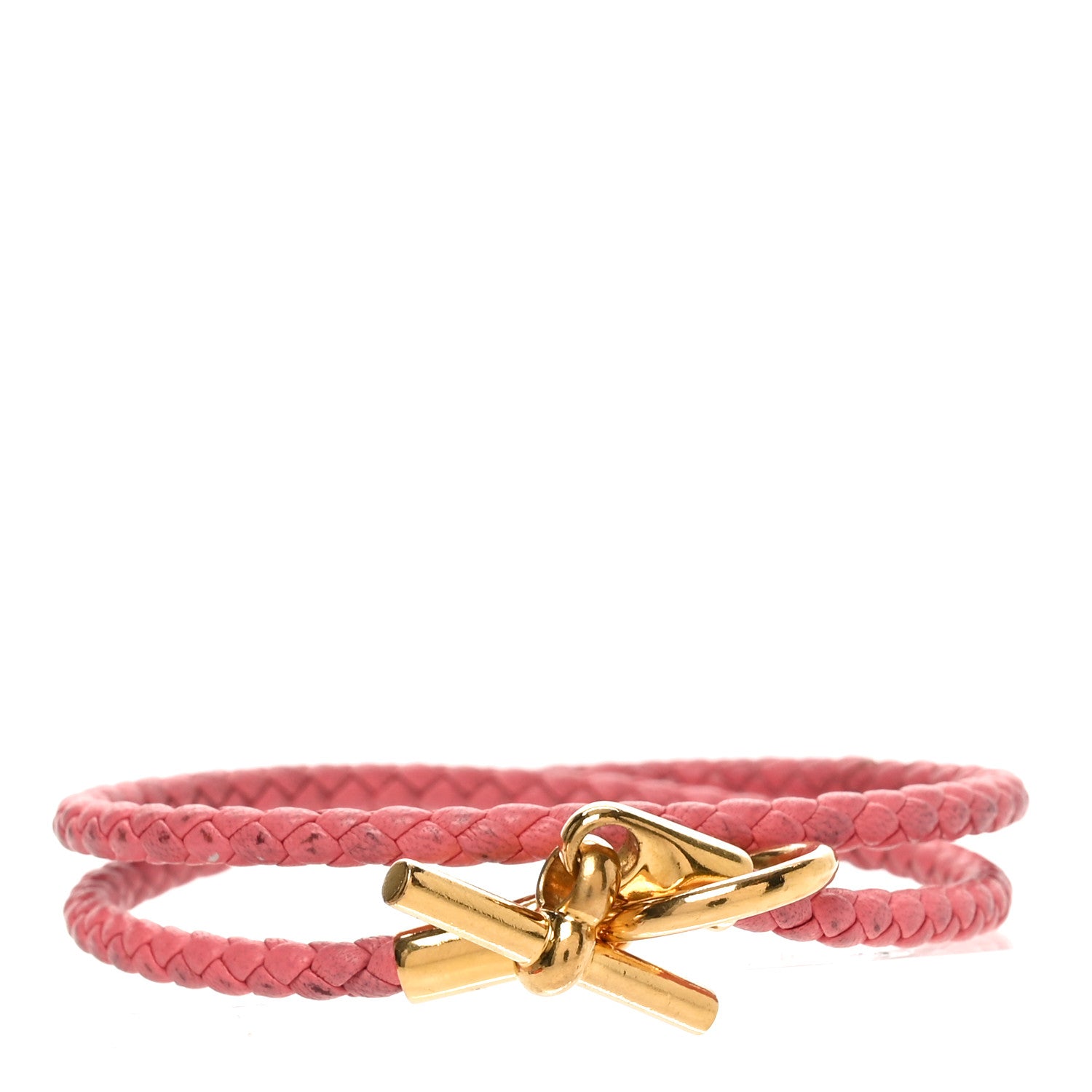 Hermes Swift Glenan Double Tour Bracelet T2 Rose Ete 1 of 5