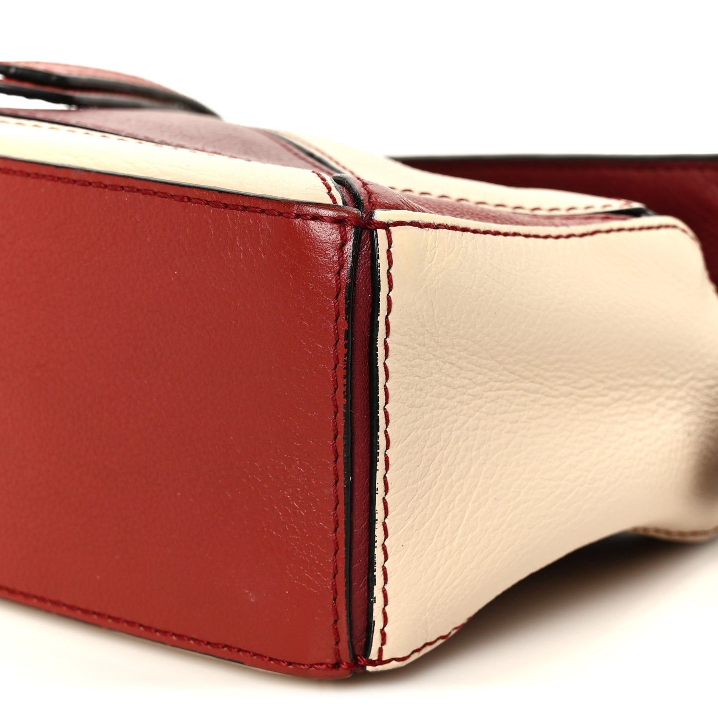 Calfskin Mini Puzzle Bag Wine Garnet