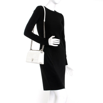 Christian Dior Patent Micro-Cannage Small Diorama Flap Bag White 2 of 11